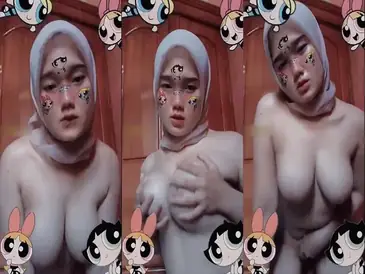 ABG Jilbab Minta Diretas Lembut Area Dadanya Lumer WOT poster