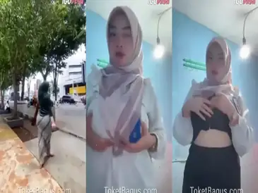 Ukhti Salsa Hijab Cantik Pasrah Di Kamar Kasur poster
